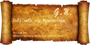 Gömöry Magdolna névjegykártya